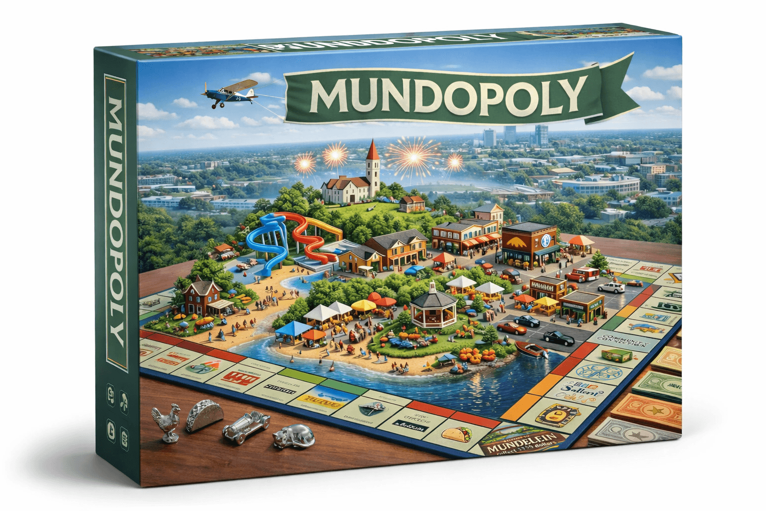 Mundopoly board game - Mundelein Edition